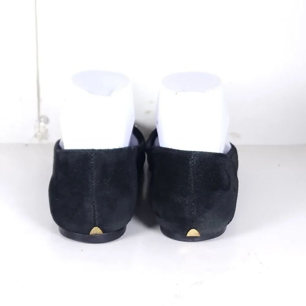 Loeffler Randall Women's Mo US 7,5B Black Suede Studded Slip On Flats Shoes - Picture 8 of 16